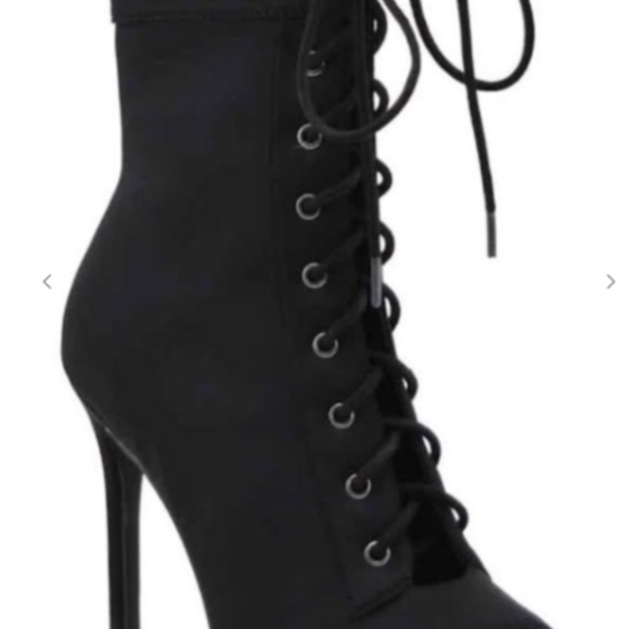 Peep Toe Lace Bootie - Picture 5 of 5